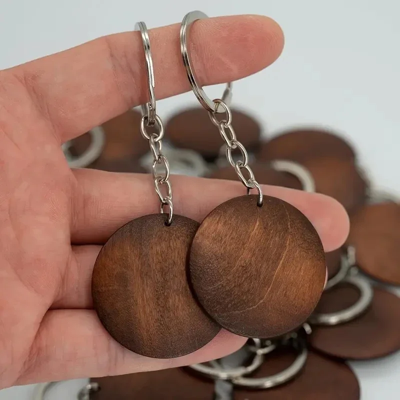 10Pcs Wooden Keychains Vintage - Wood Ring Blank recensie en prijs