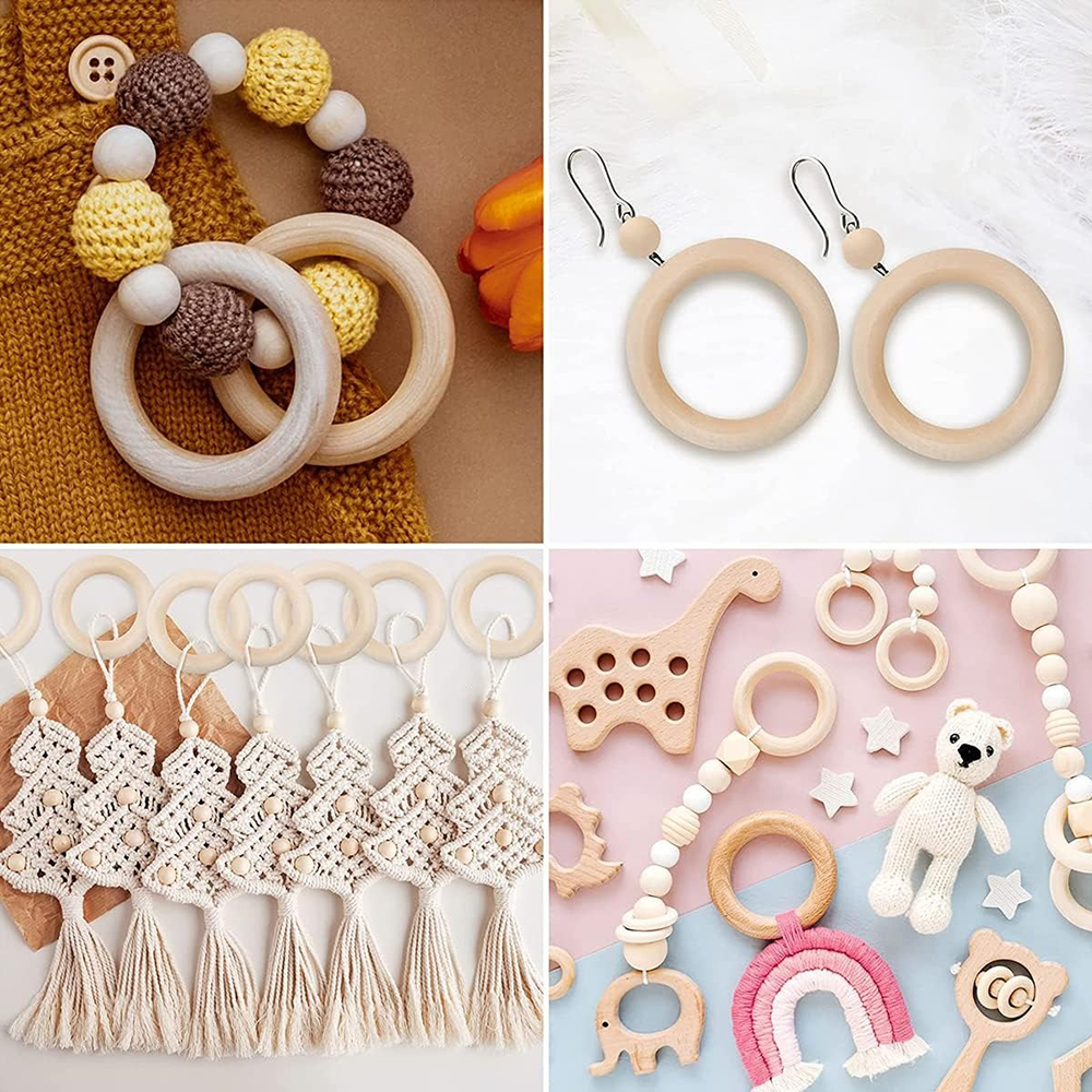 20PCS Wooden Rings for Craft 5 - Wood Ring Blank recensie en prijs