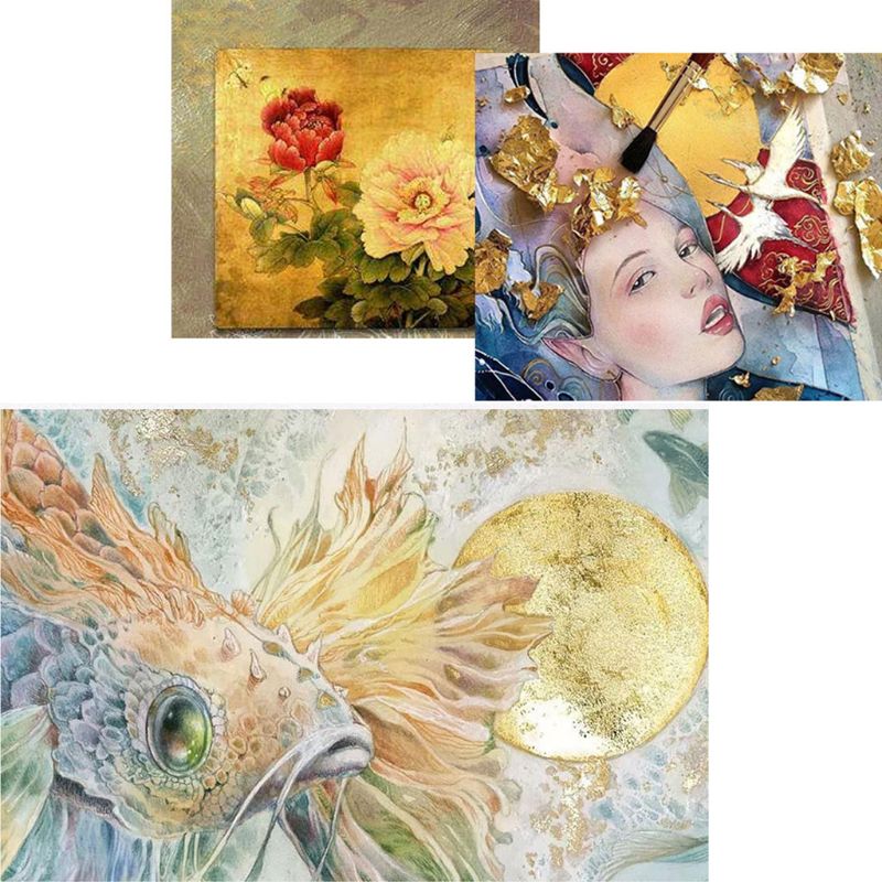 3Box Gold Leaf Flakes Foil Pap - Gold Foil Flakes recensie en prijs