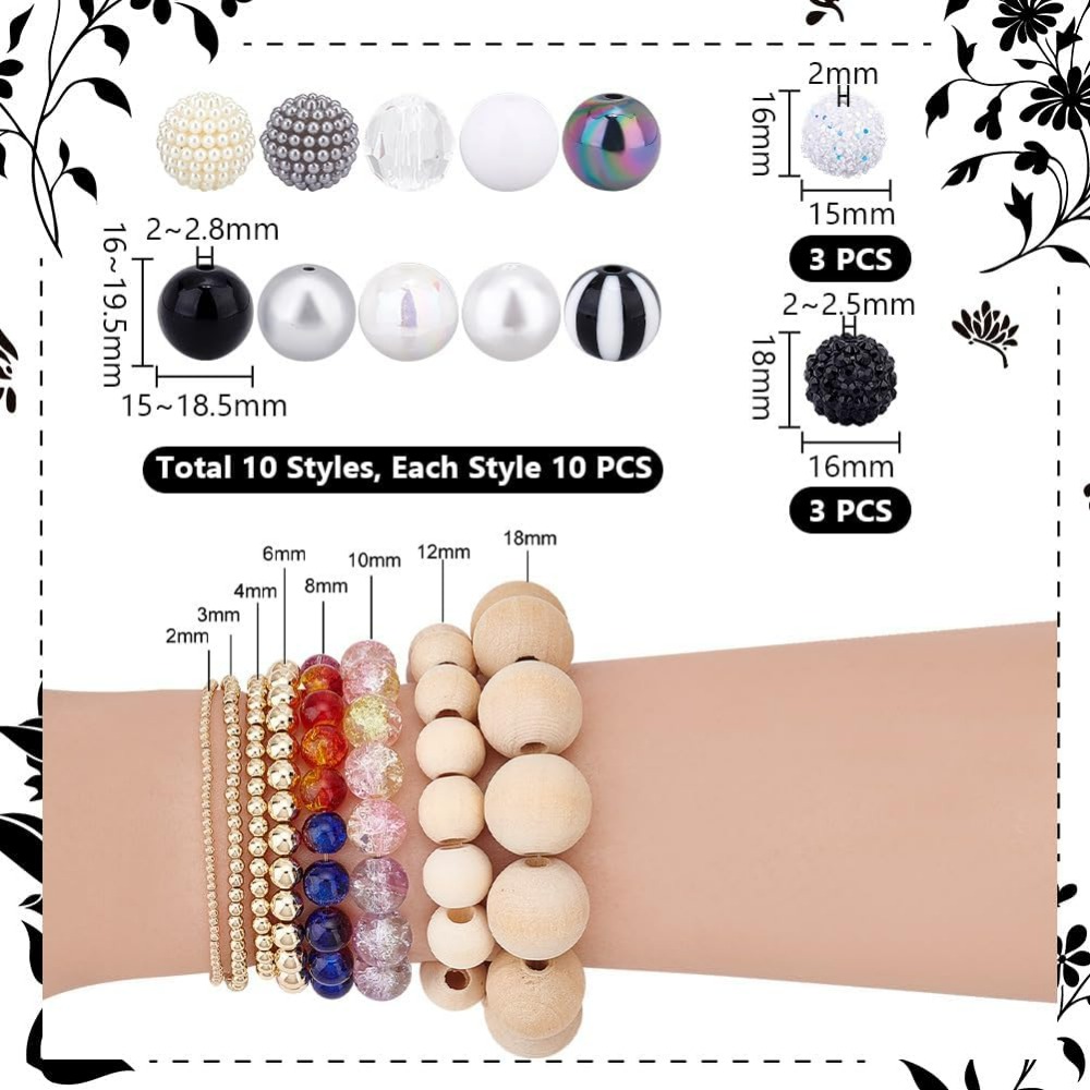 106pcs Chunky Beads 12 Styles  - Crafting Resin recensie en prijs
