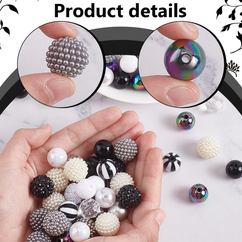 106pcs Chunky Beads 12 Styles  - Crafting Resin recensie en prijs