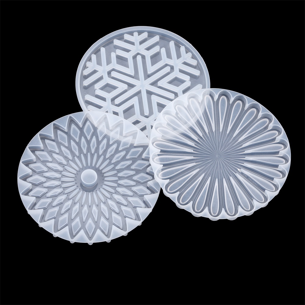 1Pcs Round Coaster Resin Silic - Coaster Mold Round recensie en prijs