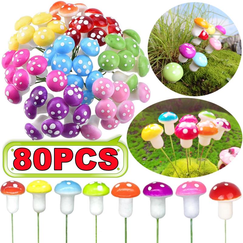10-80PCS Mini Color Mushroom D - Terrarium Moss Art recensie en prijs