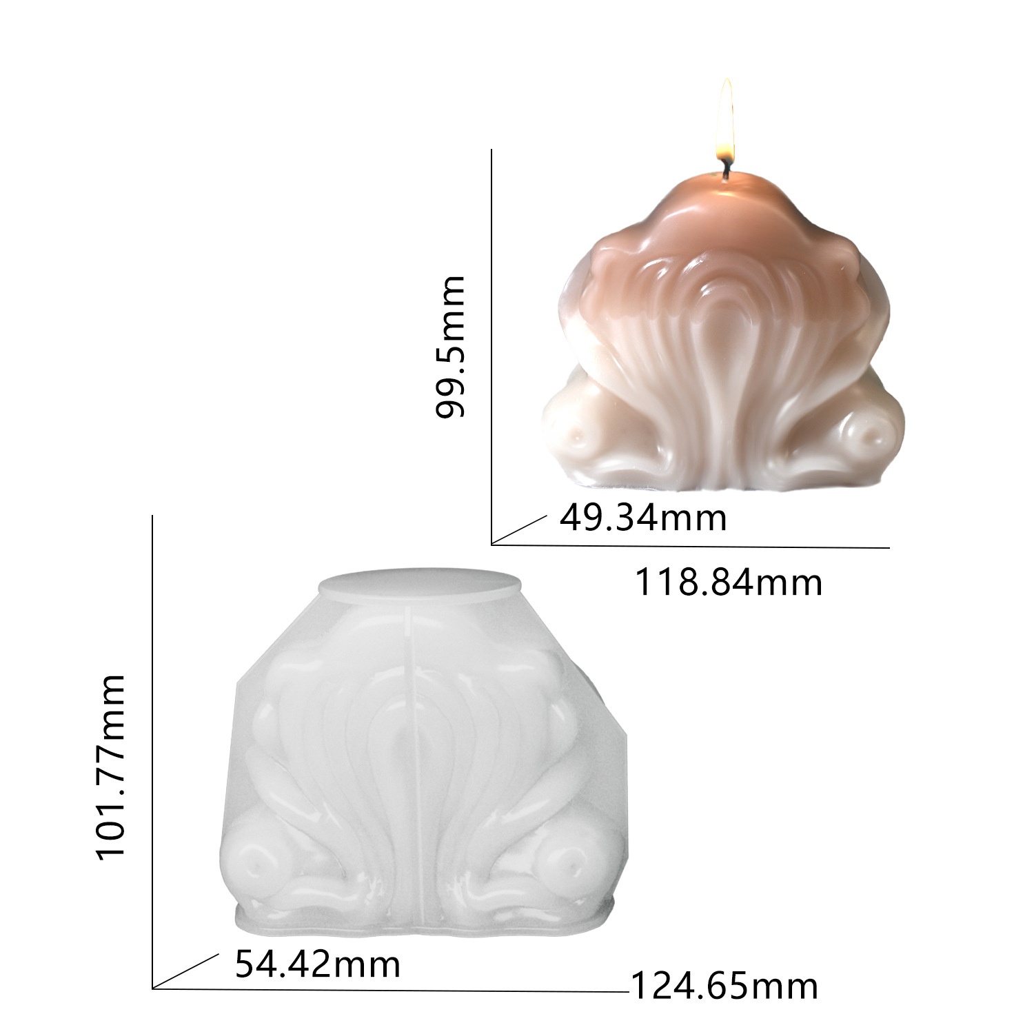 Ocean Shell Candle Silicone Mo - Resin Ocean Wave Mold recensie en prijs