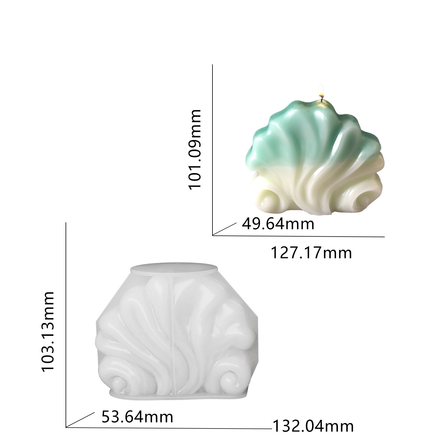 Ocean Shell Candle Silicone Mo - Resin Ocean Wave Mold recensie en prijs