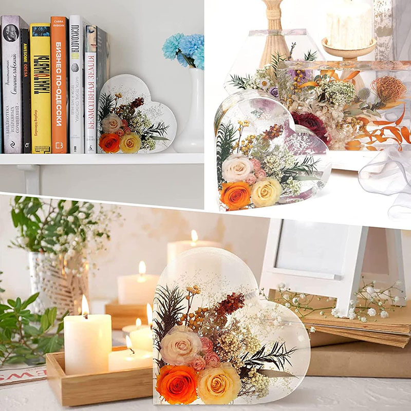 Large Heart Epoxy Resin Mold F - Flower Preservation Resin recensie en prijs