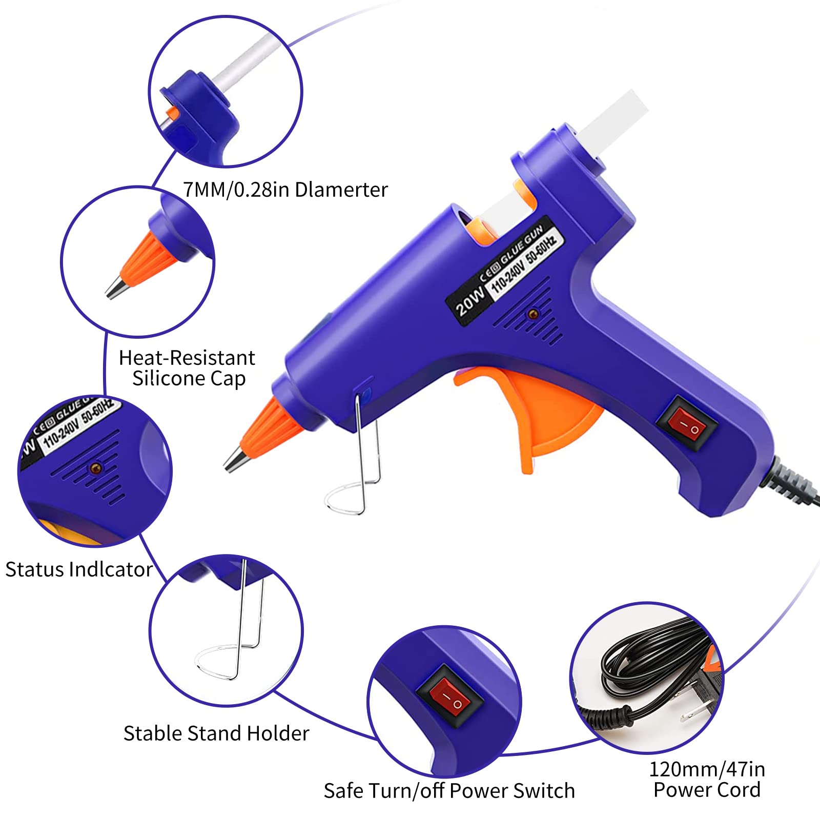 20W Hot Melt Glue Gun Househol - Heat Gun Small recensie en prijs