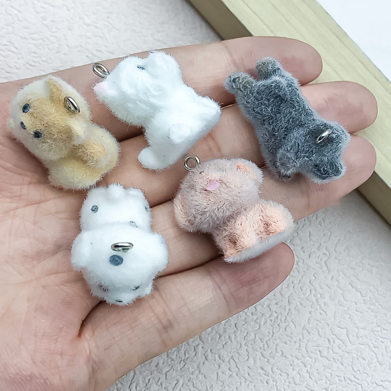 5pcs&1pc Flocked Resin Animal  - Resin Craft Material recensie en prijs