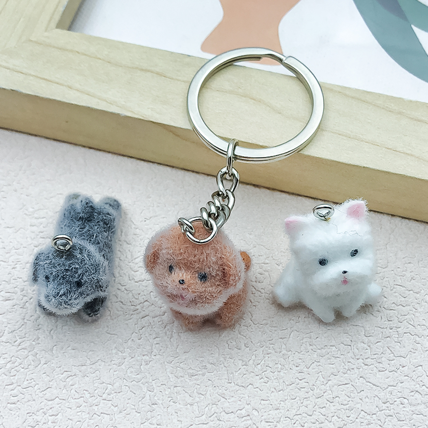 5pcs&1pc Flocked Resin Animal  - Resin Craft Material recensie en prijs