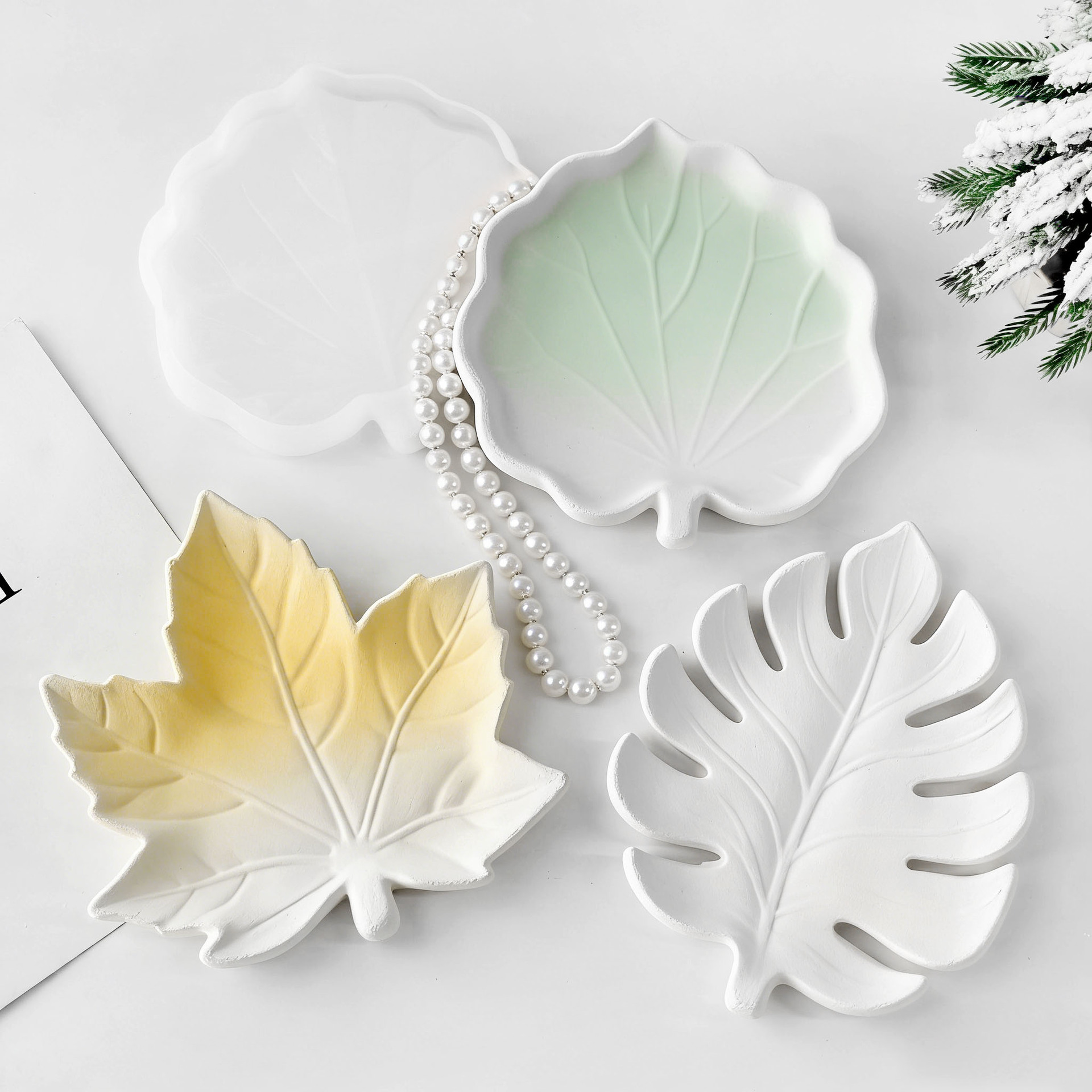 DIY Gypsum Form Leaf Coaster S - Serving Tray Mold recensie en prijs
