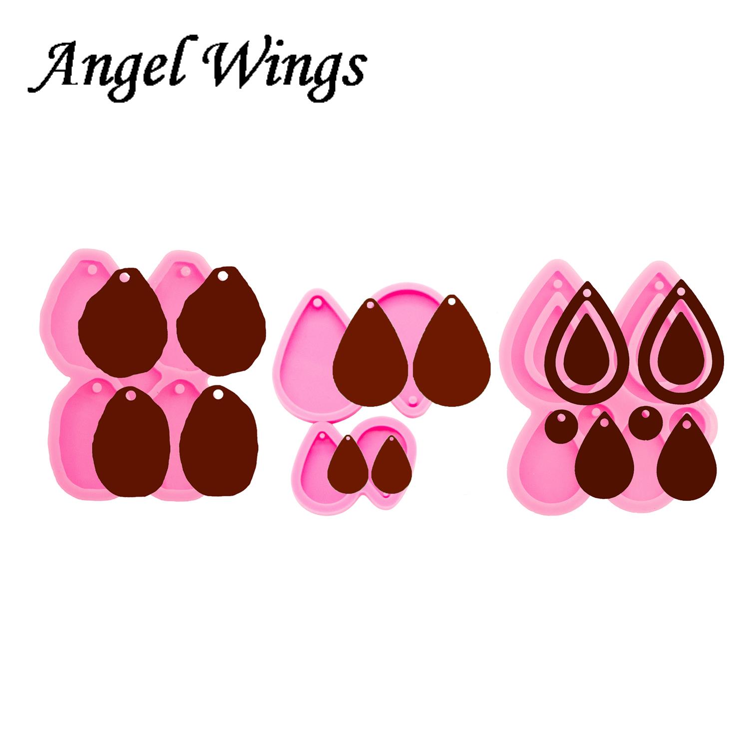 Shiny Tear Drop Hoop Earrings  - Geode Mold Silicone recensie en prijs