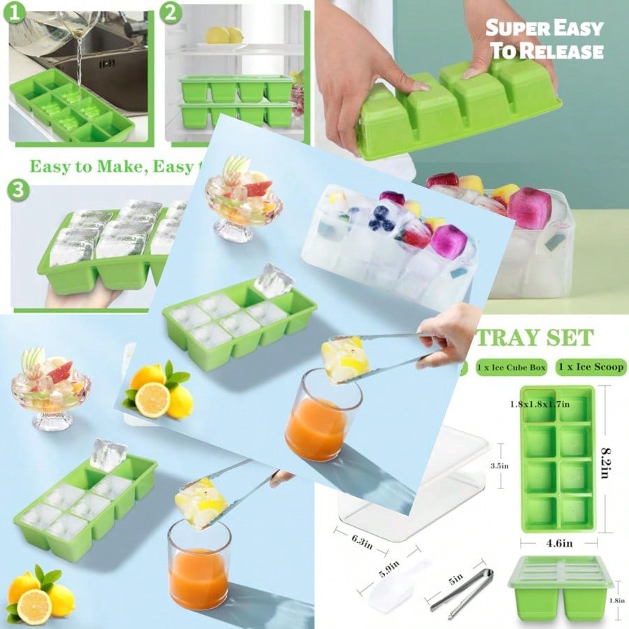 Ice Trays For Freezer With Lid - Silicone Mold Tray recensie en prijs