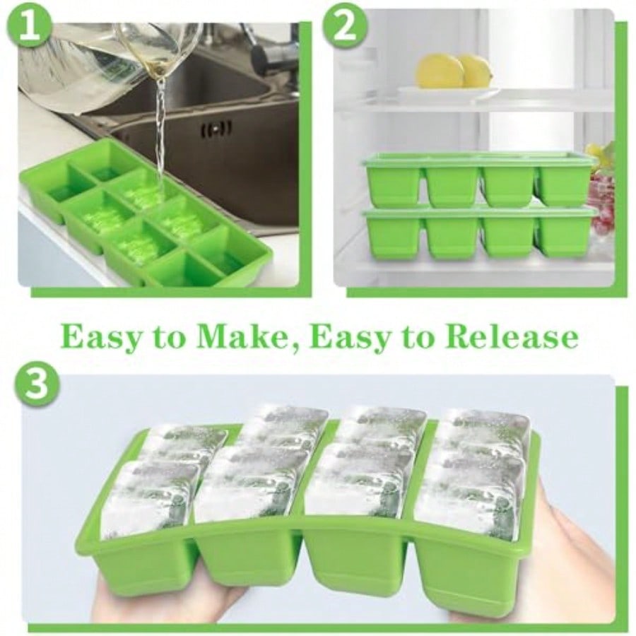 Ice Trays For Freezer With Lid - Silicone Mold Tray recensie en prijs