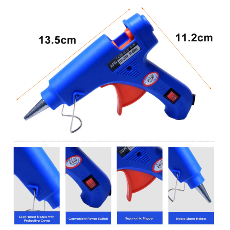 20W EU Plug glue gun.30pcs/10p - Heat Gun Small recensie en prijs