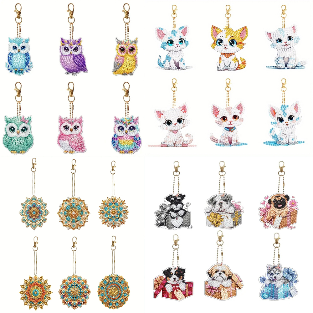 6-piece/set DIY Diamond Keycha - Resin Craft Ideas recensie en prijs