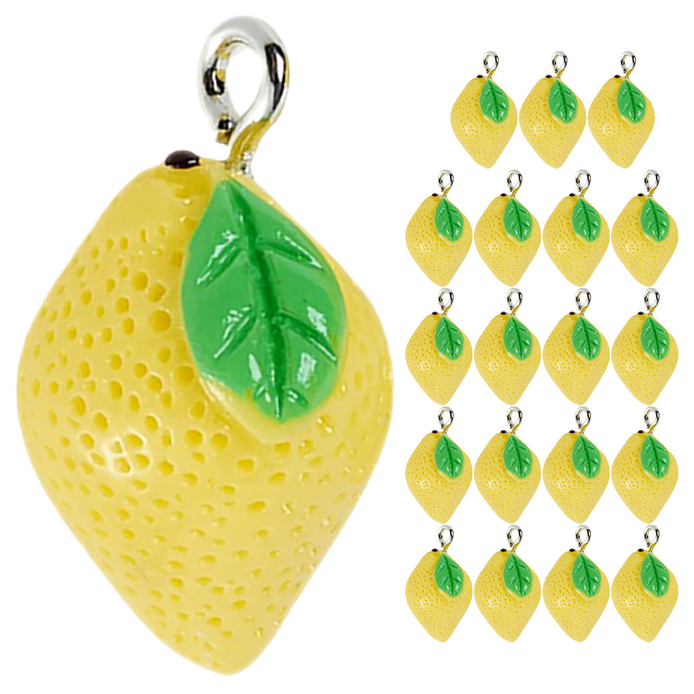 20Pcs Resin Lemon Charms Fruit - Crafting Resin recensie en prijs