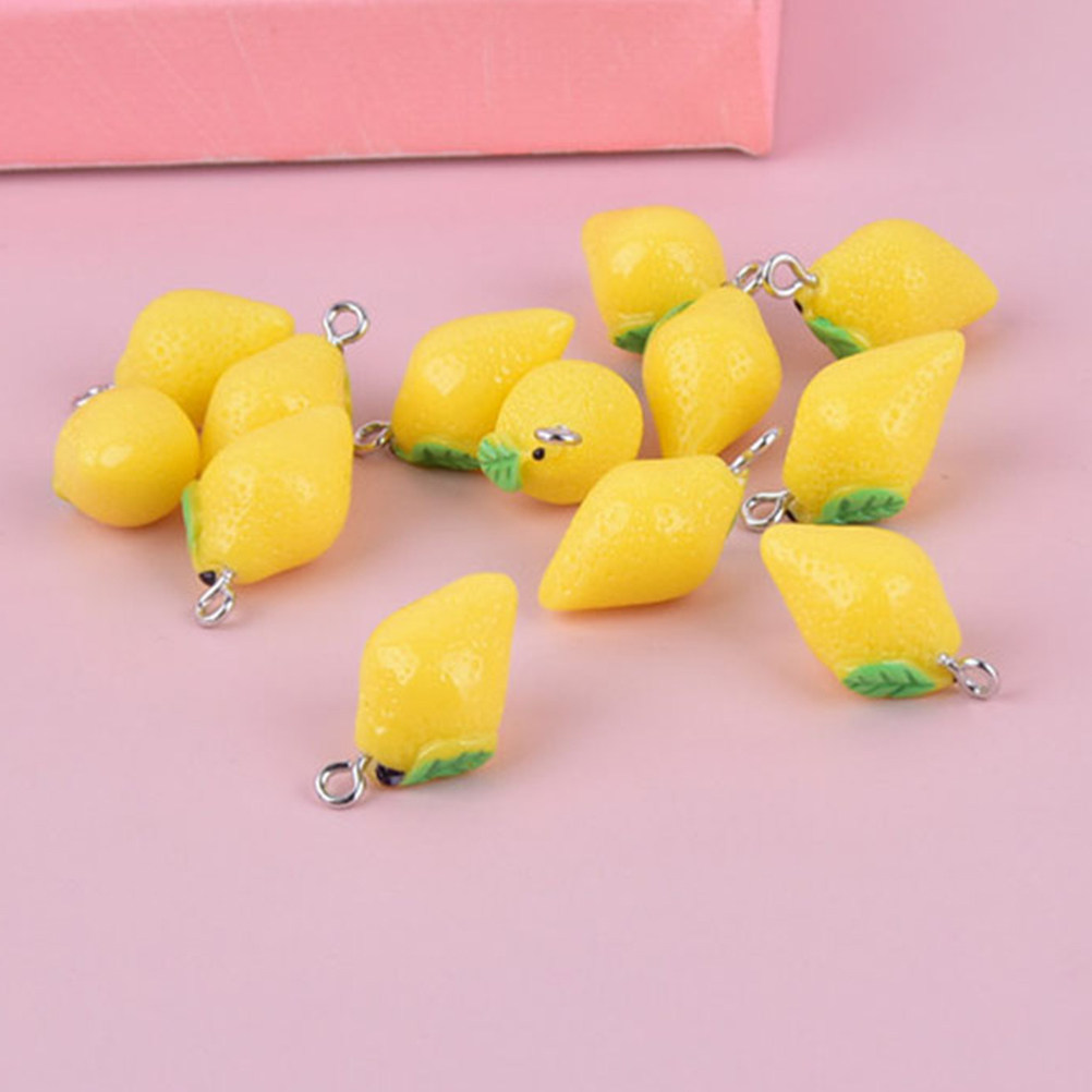 20Pcs Resin Lemon Charms Fruit - Crafting Resin recensie en prijs
