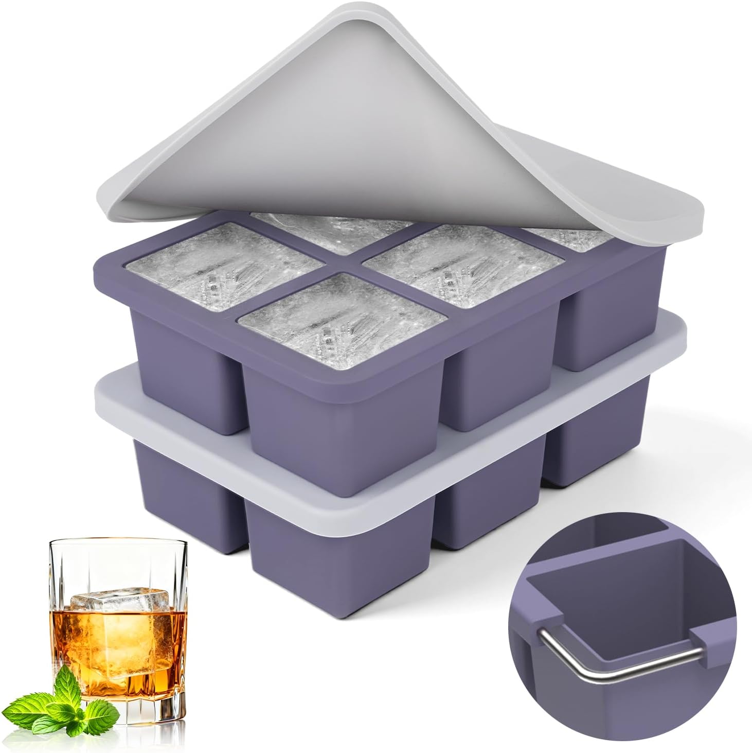 2pack Large Silicone Ice Cube  - Silicone Mold Tray recensie en prijs