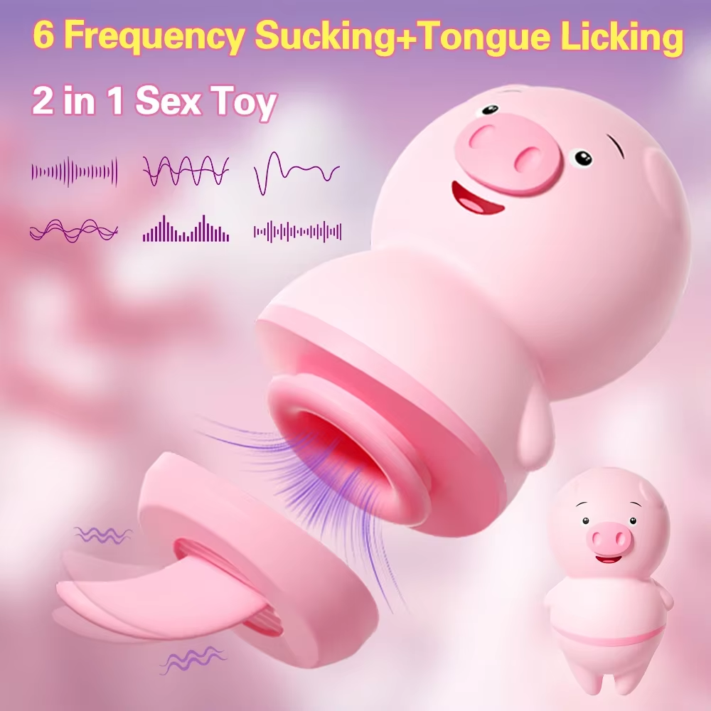 Mini Pig Licking Tongue Vibrat - Vacuum Chamber Small recensie en prijs
