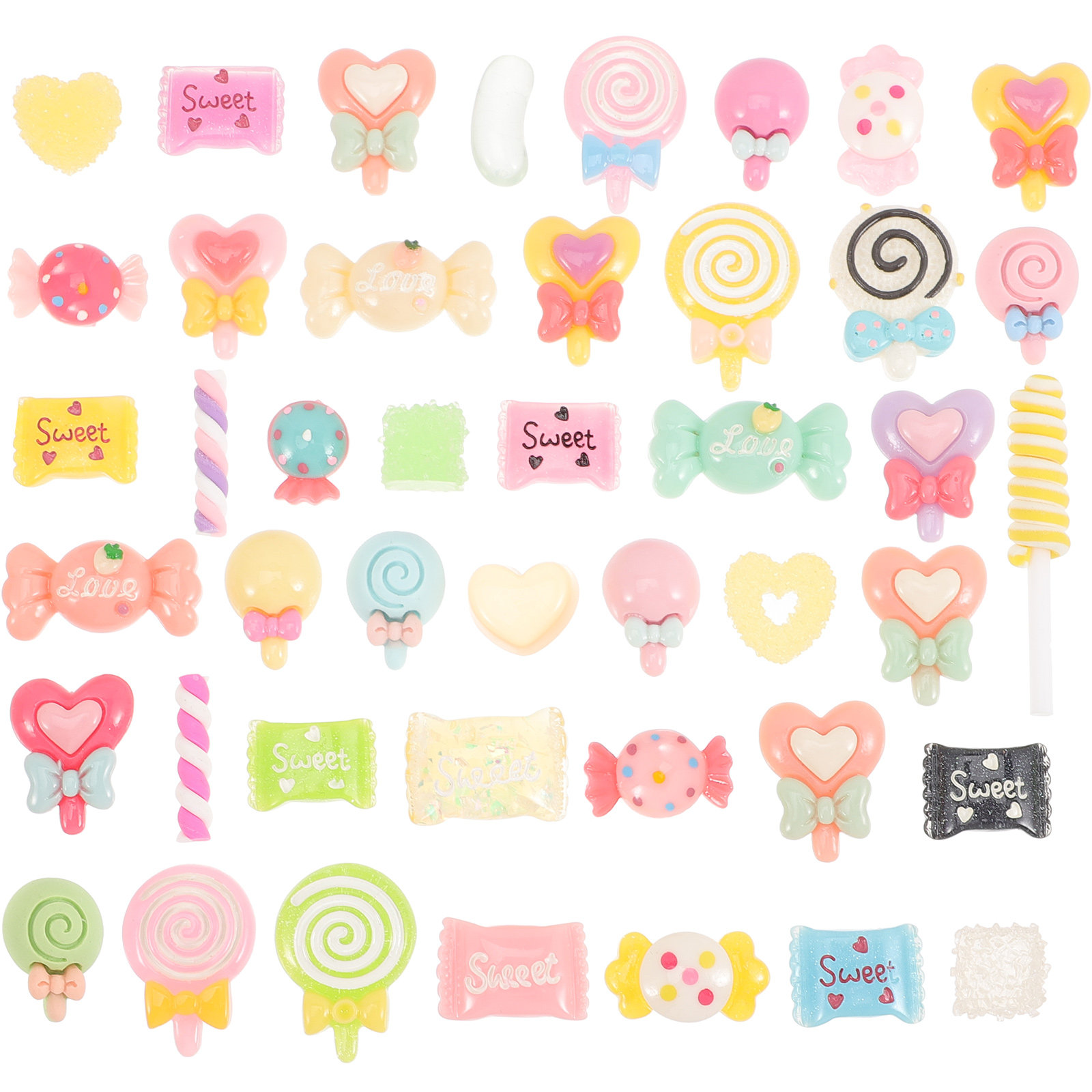 50Pcs Candy Hair Clips Resin F - Resin Craft Supplies recensie en prijs