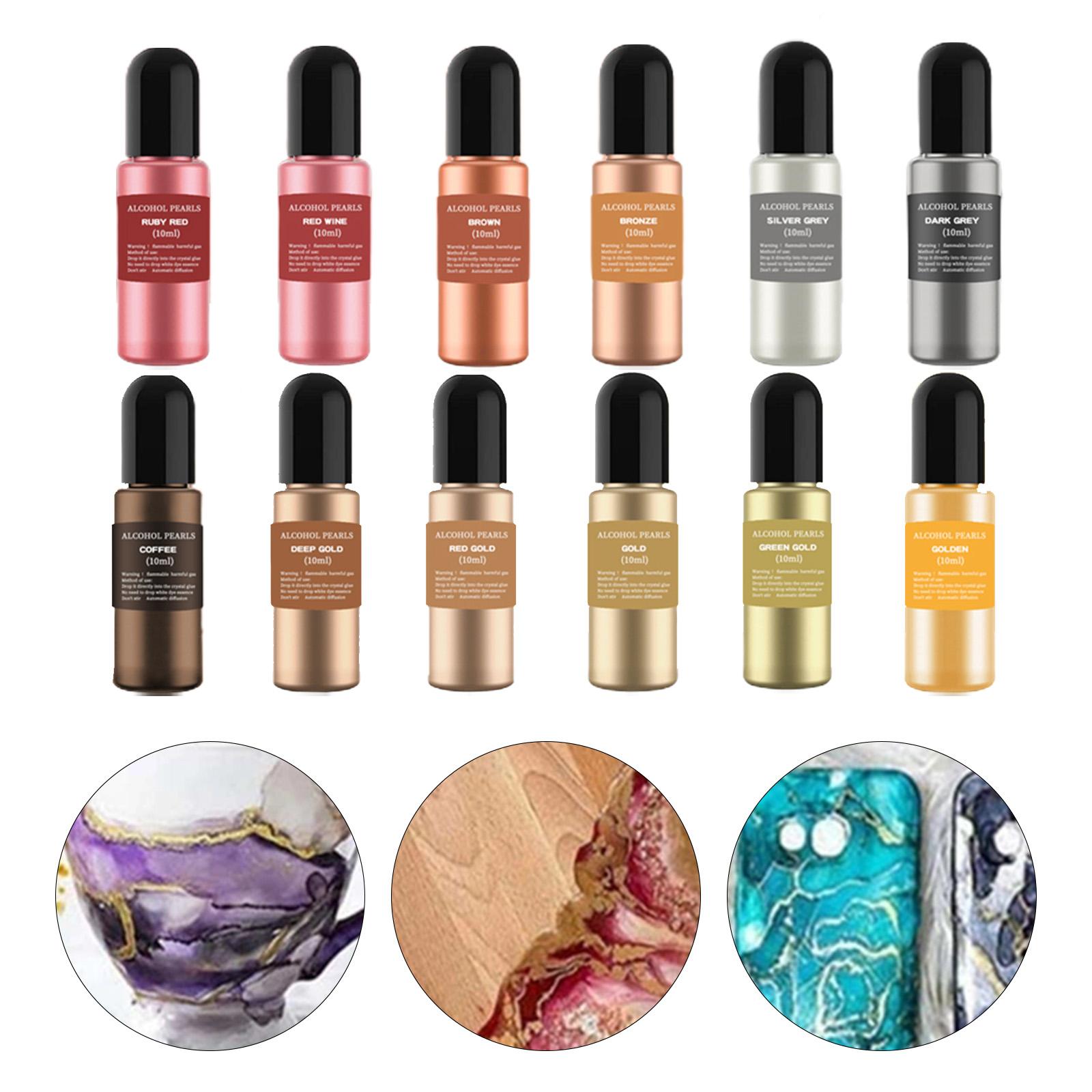 12 Bottles Metallic Alcohol In - Resin Dye Alcohol recensie en prijs