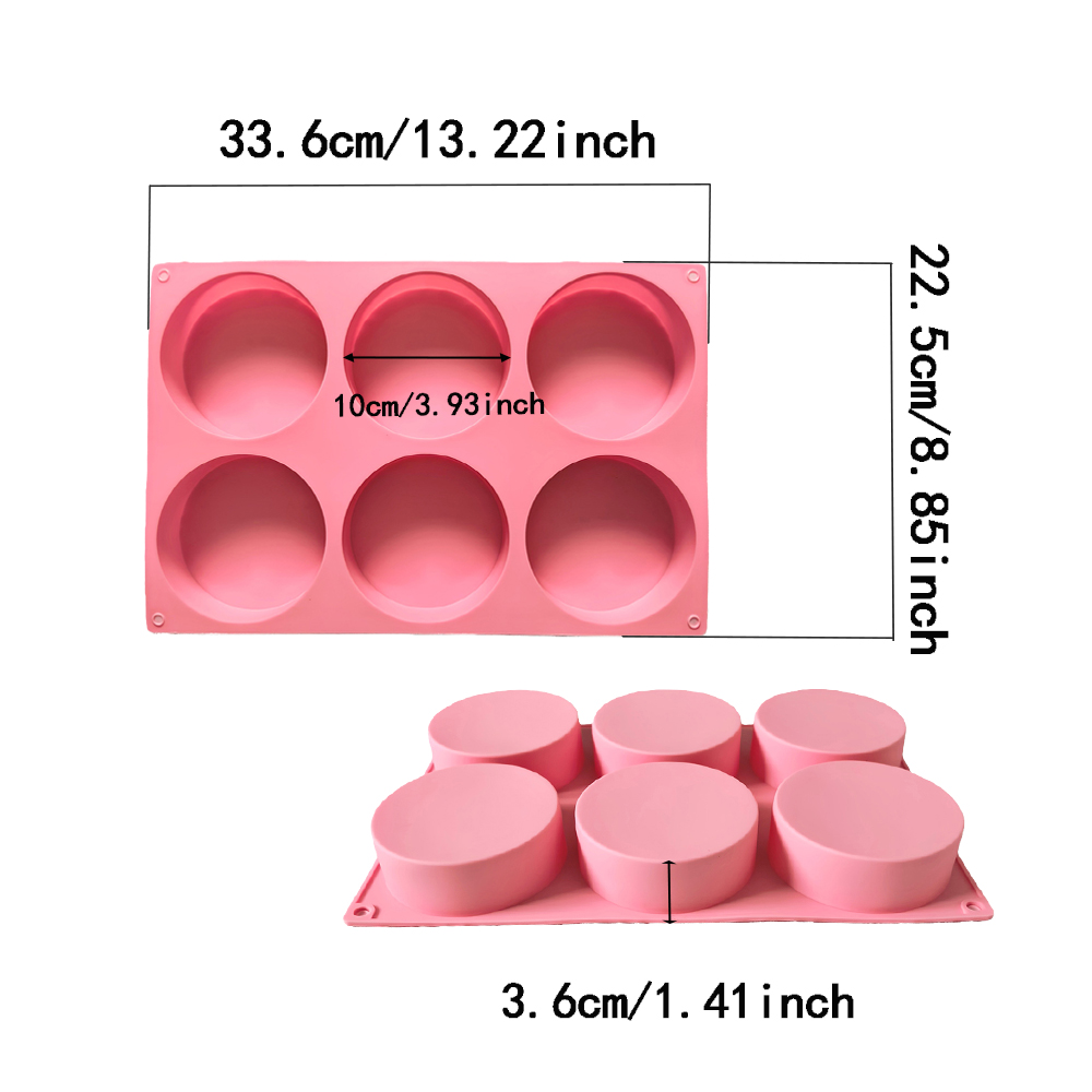 1pc 6-cavity large round disc  - Coaster Mold Round recensie en prijs
