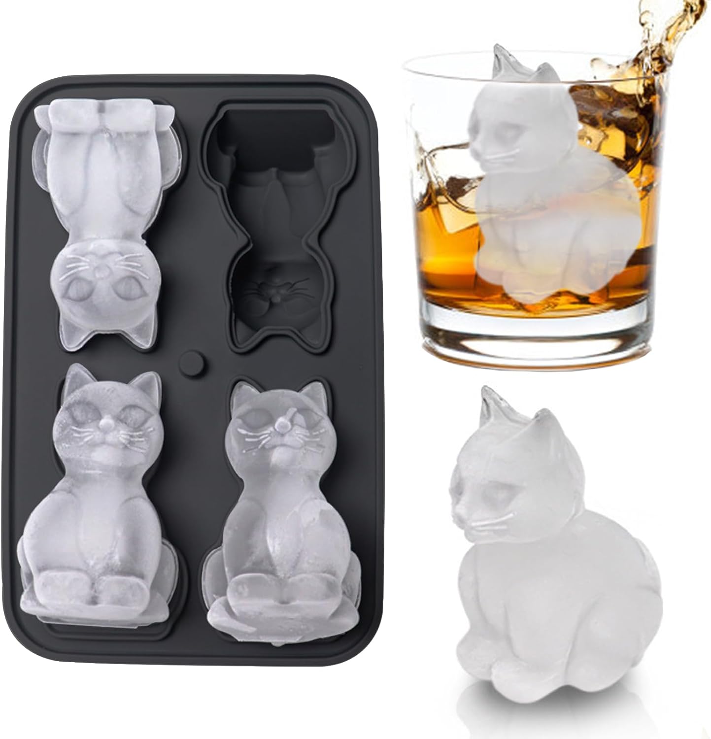 3D Cat Ice Cube Mold, Admaison - Silicone Mold Tray recensie en prijs