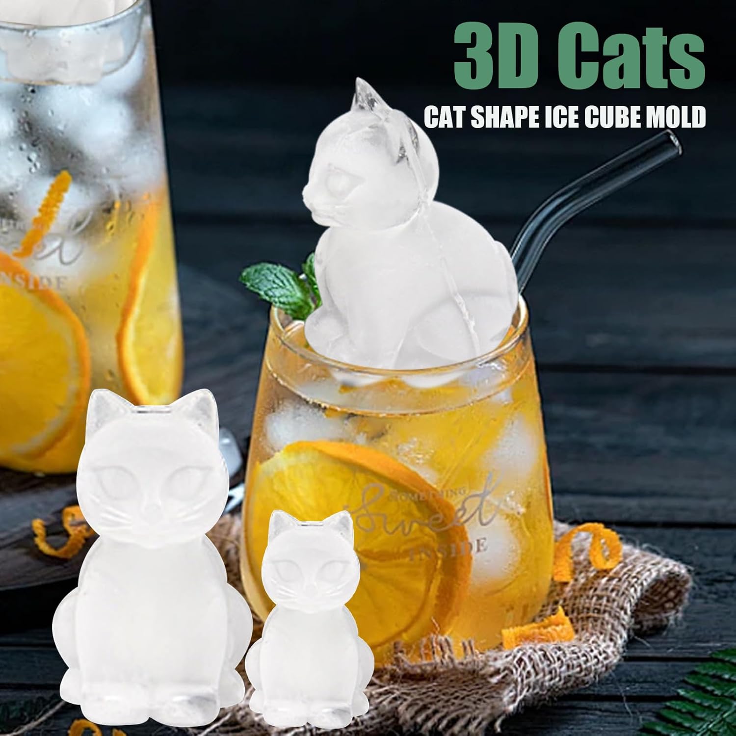 3D Cat Ice Cube Mold, Admaison - Silicone Mold Tray recensie en prijs