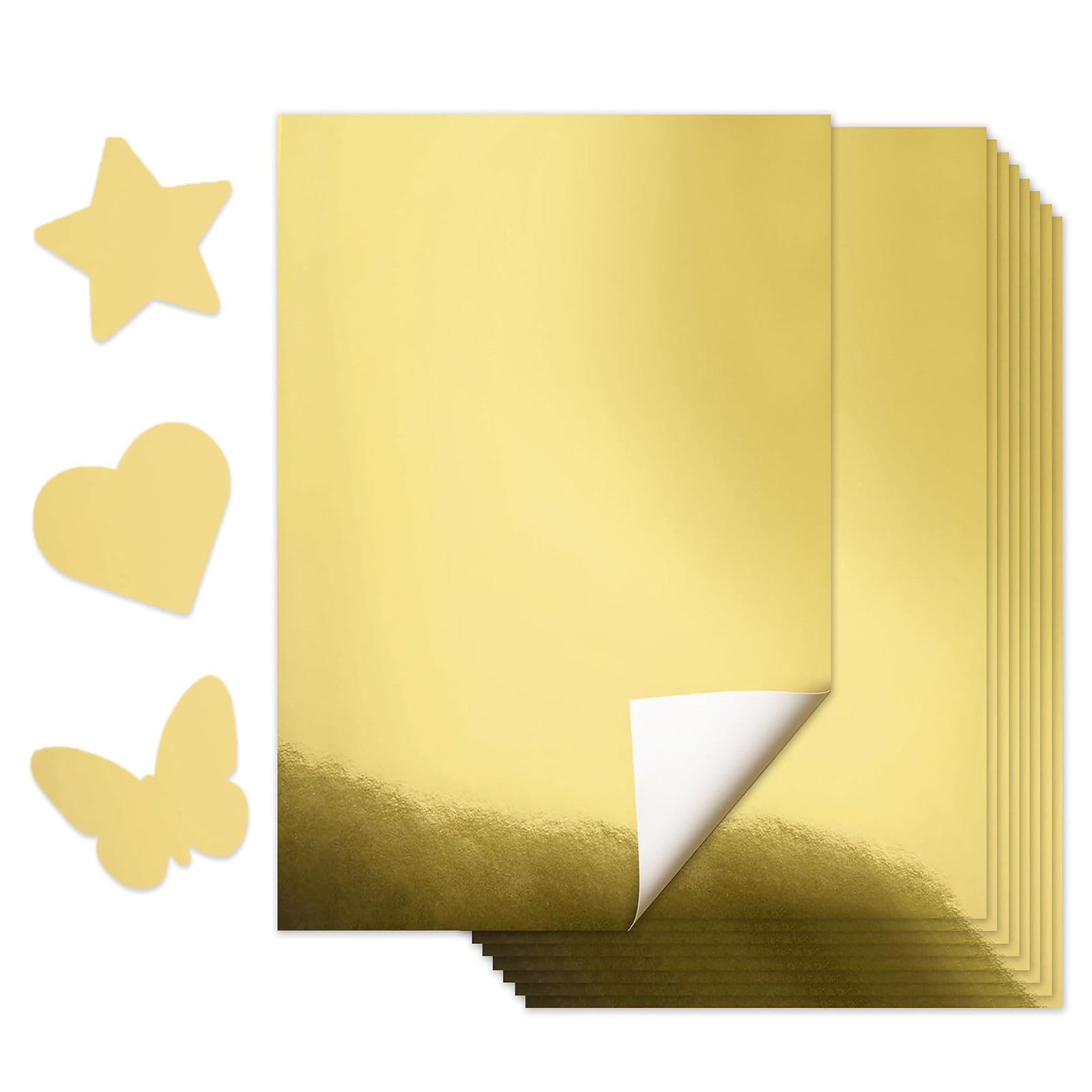 10 Sheets A4 Size Metallic Gol - Gold Foil Flakes recensie en prijs