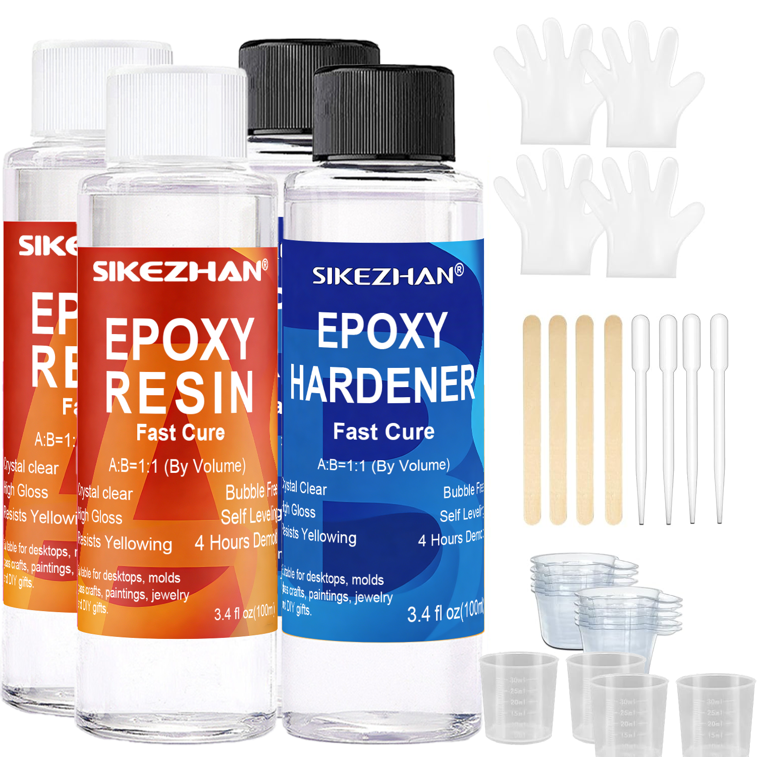 Clear Epoxy Resin AB Glue Hard - Resin Jewelry Kit recensie en prijs
