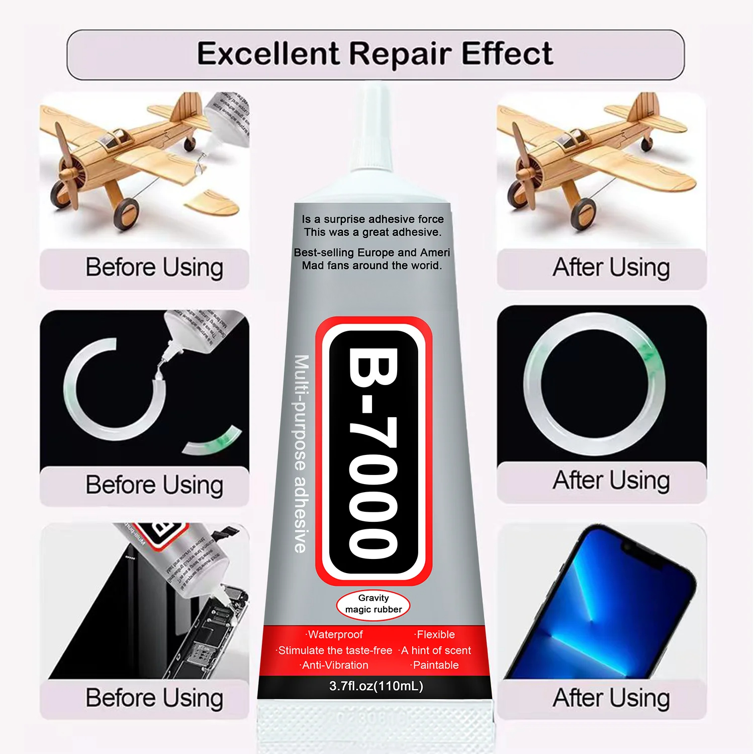 Super Glue B-7000 Loolifl 1-10 - Crafting Resin recensie en prijs