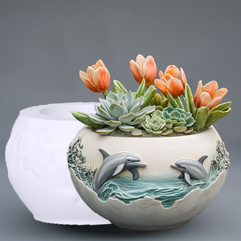 Couple dolphin relief succulen - Resin Ocean Wave Mold recensie en prijs