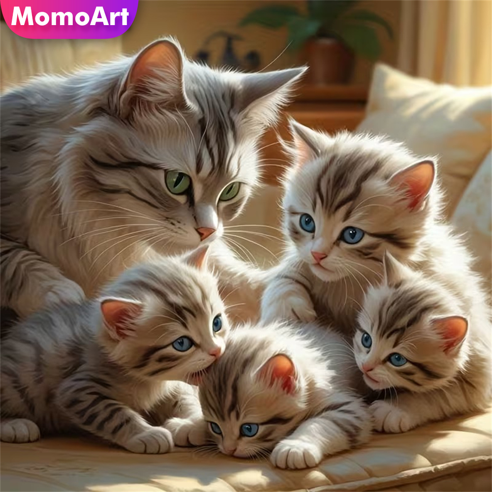 Momoart DIY Diamond Mosaic Cat - Resin Craft For Beginners recensie en prijs