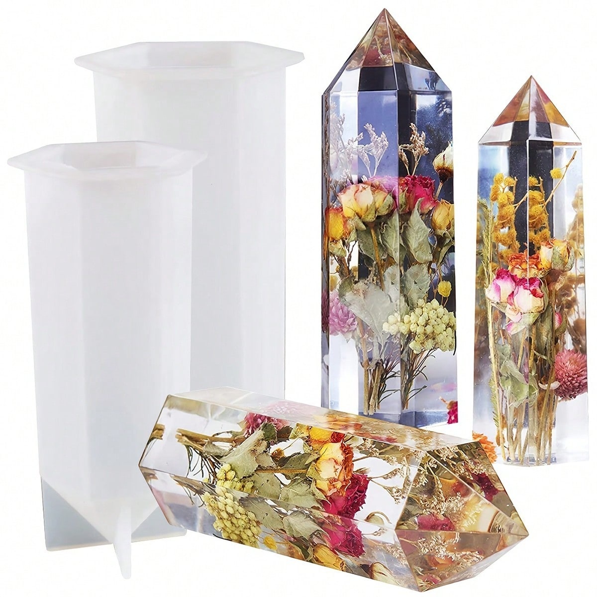 1Pcs Crystal Tower Resin Silic - Flower Preservation Resin recensie en prijs