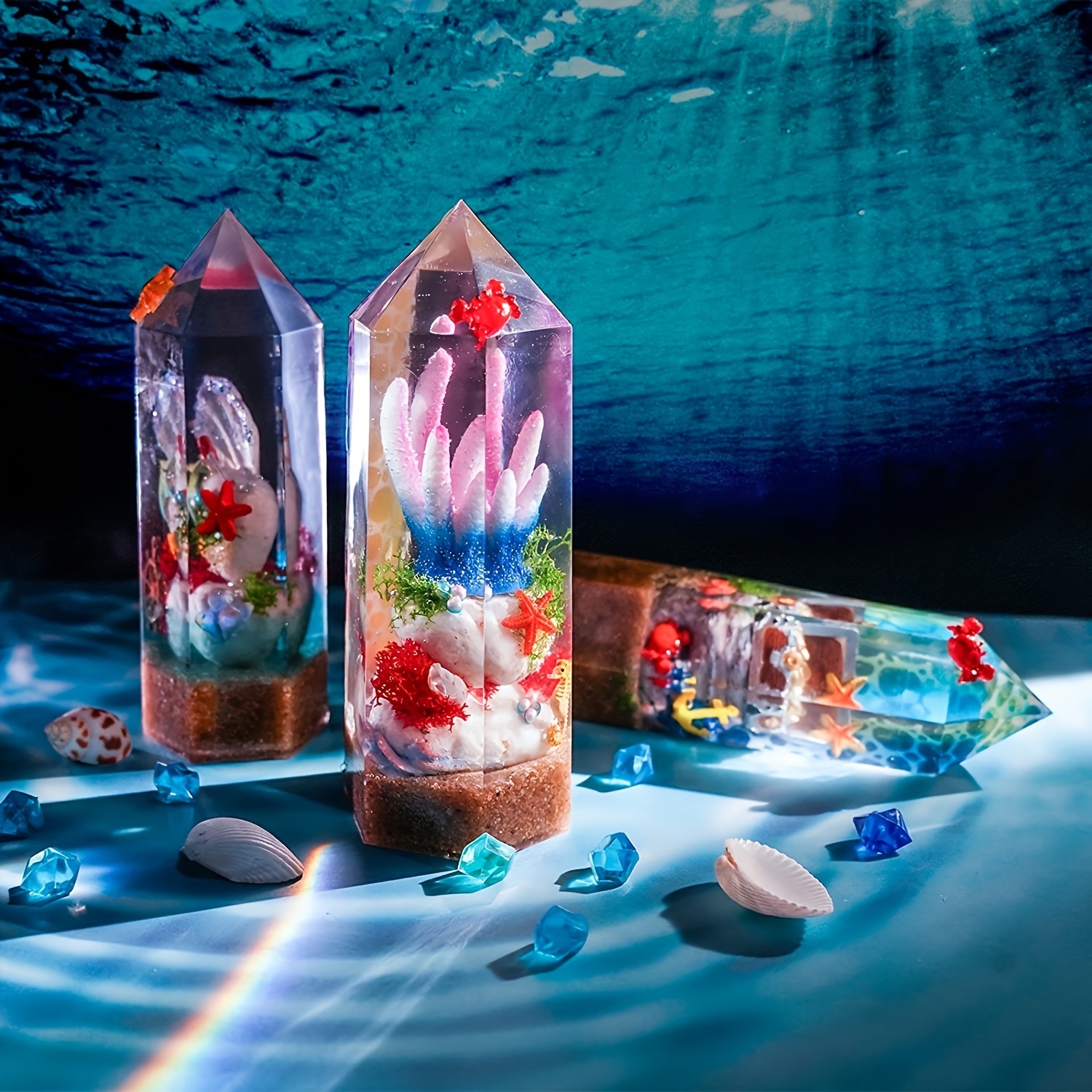 1Pcs Crystal Tower Resin Silic - Flower Preservation Resin recensie en prijs