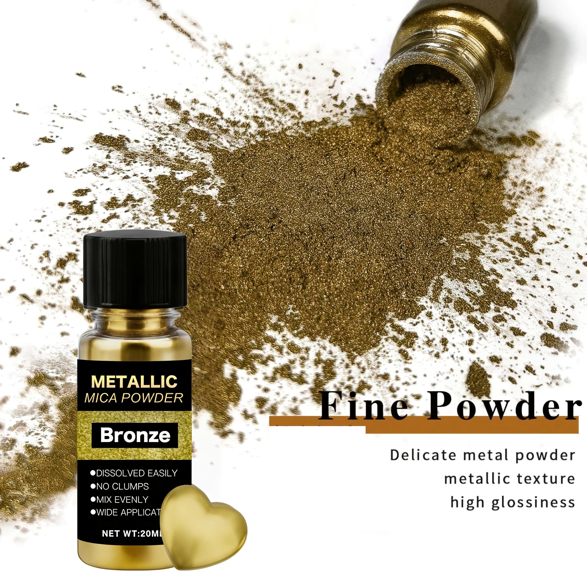 Metallic Mica Powder, Brushed  - Resin Pigment Set recensie en prijs