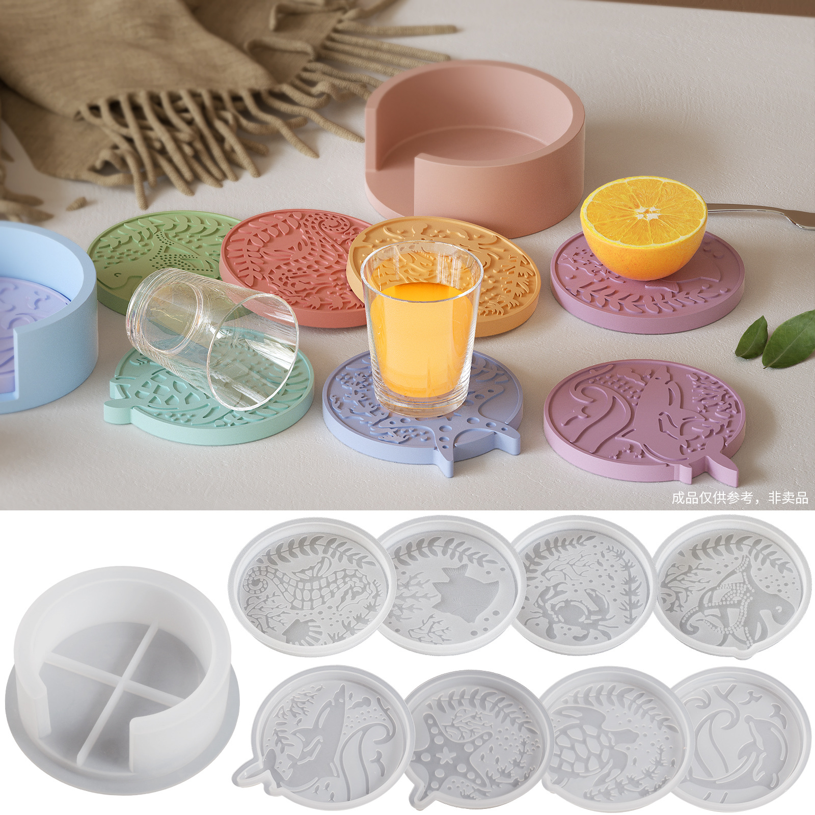 Plaster Coaster Storage Base M - Resin Ocean Wave Mold recensie en prijs