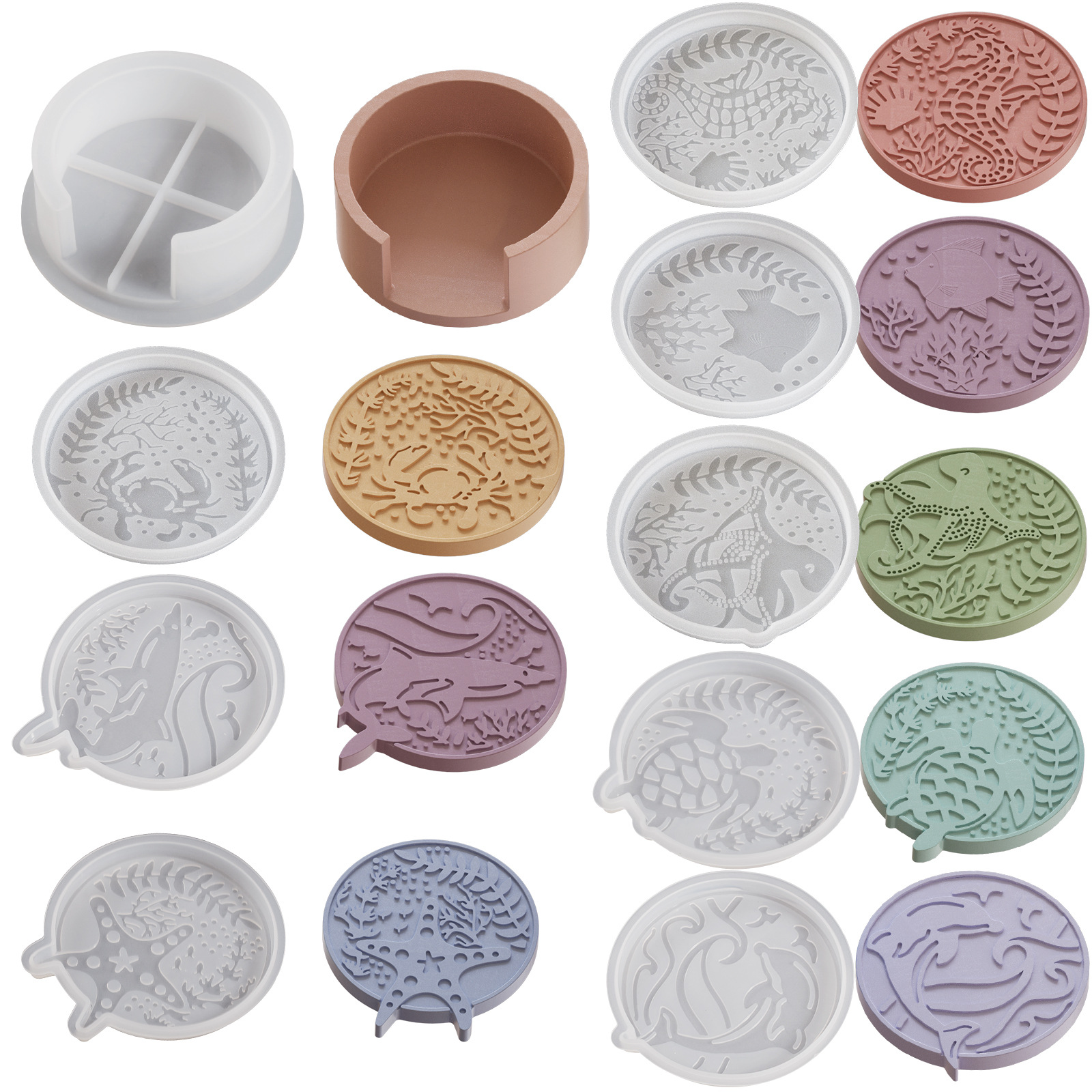 Plaster Coaster Storage Base M - Resin Ocean Wave Mold recensie en prijs