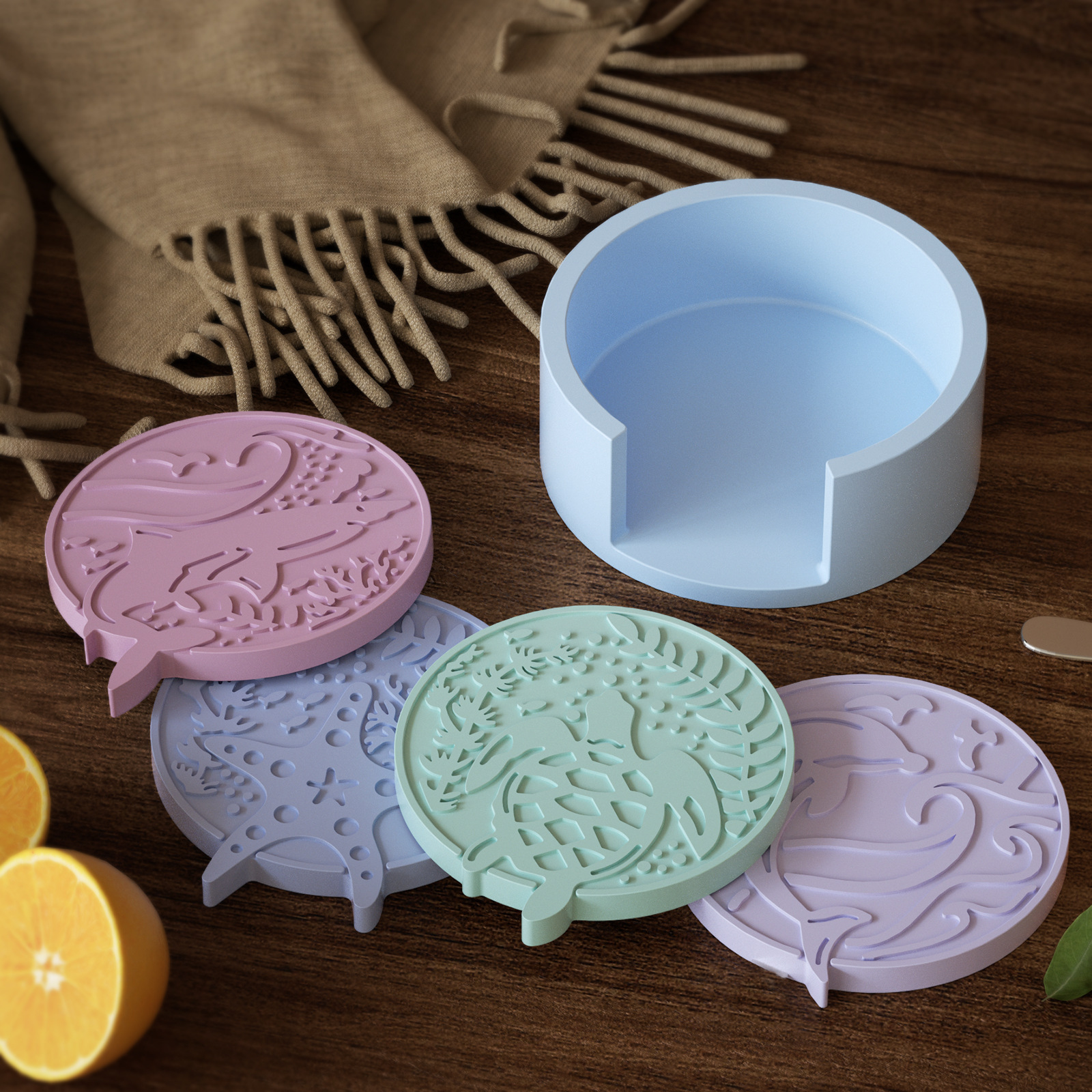 Plaster Coaster Storage Base M - Resin Ocean Wave Mold recensie en prijs