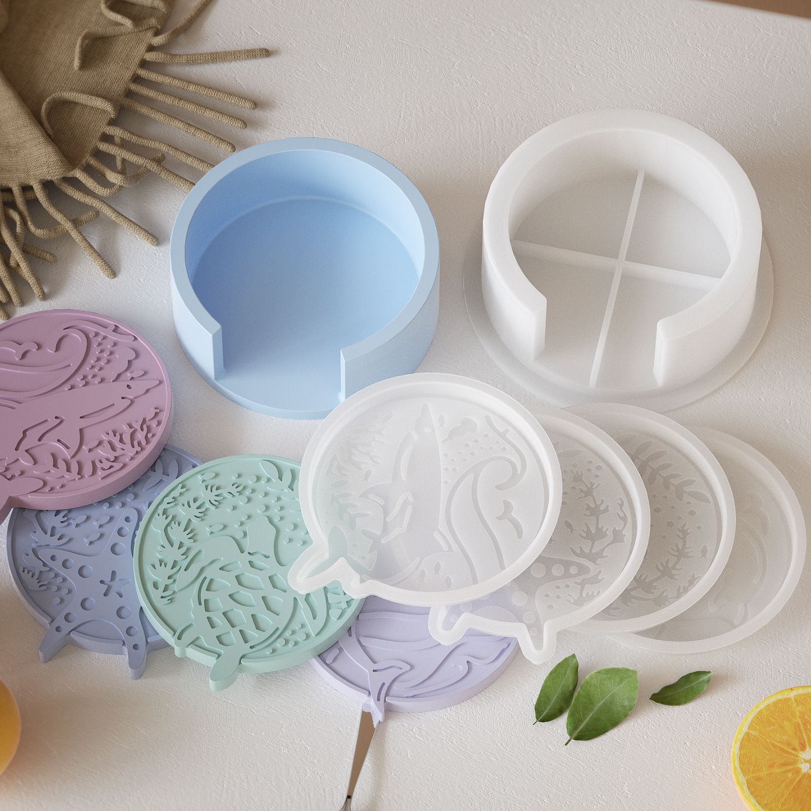Plaster Coaster Storage Base M - Resin Ocean Wave Mold recensie en prijs