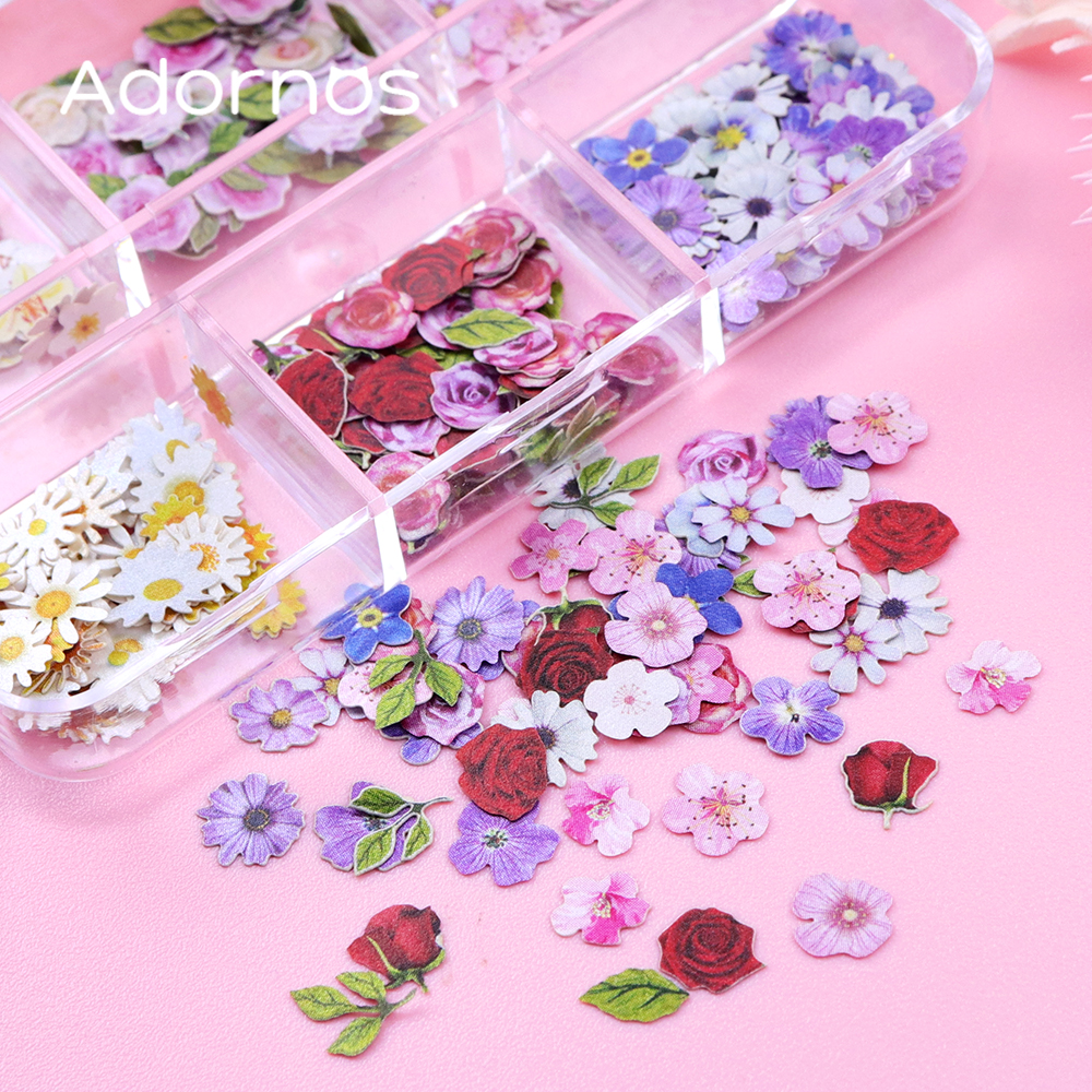 6 Grids Flowers Wood Pulp Chip - Flower Preservation Resin recensie en prijs