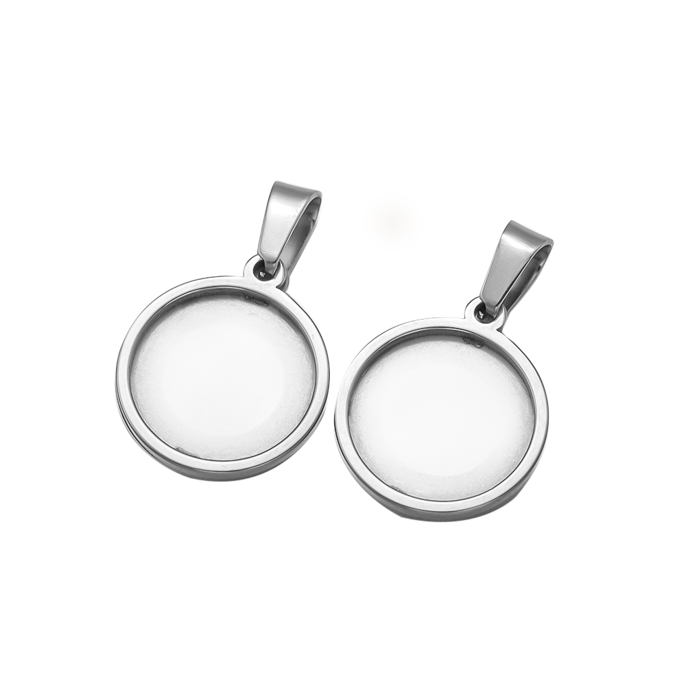 5Pcs/Lot Stainless Steel Round - Bezels Set Pendant recensie en prijs