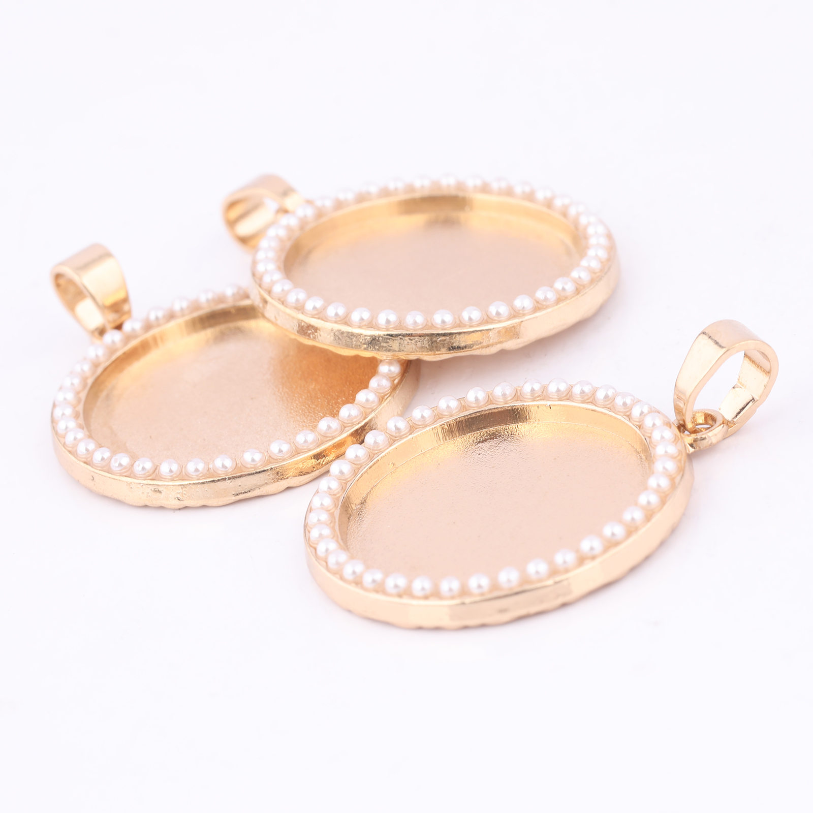 5pcs Kc Gold Pearl Cabochon Ba - Bezels Set Pendant recensie en prijs