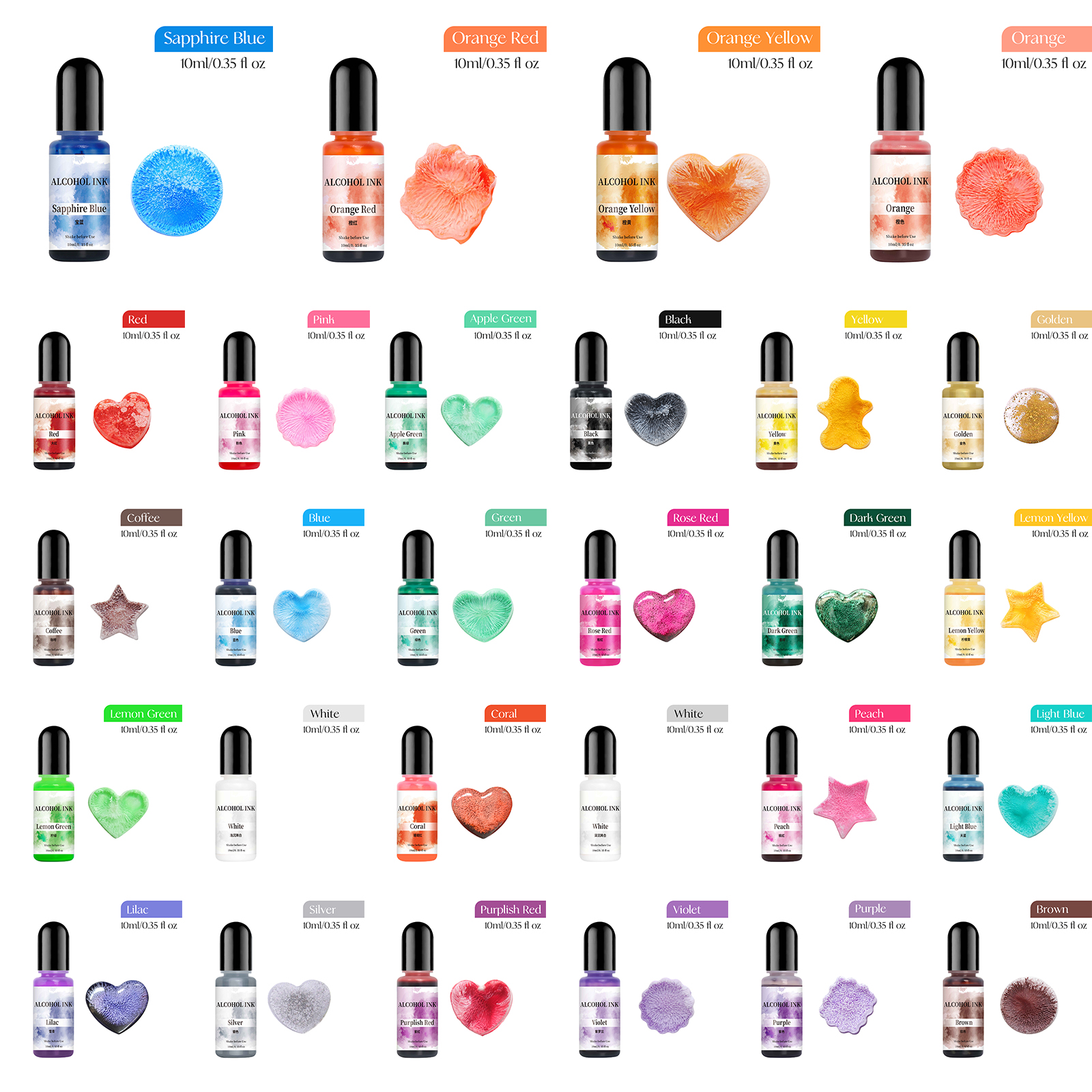 10ml Colorant Dye For DIY Epox - Resin Dye Alcohol recensie en prijs