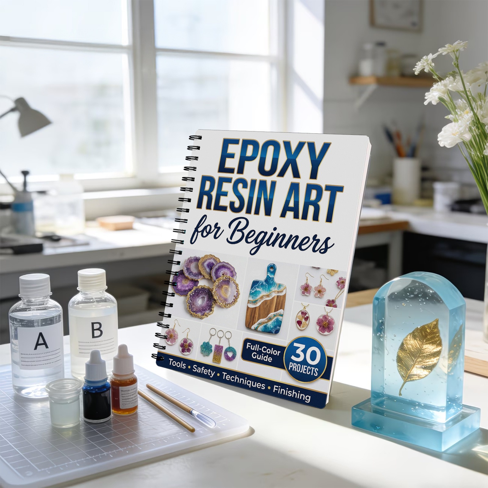 Epoxy Resin Art Book Guide Lea - Resin Craft For Beginners recensie en prijs