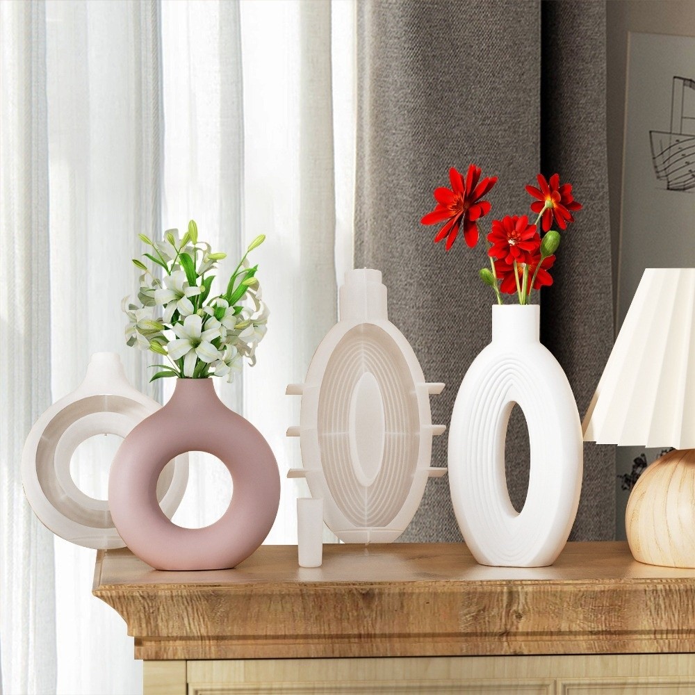 Oval Stripe Silicone Vase Mold - Resin Craft Workshop recensie en prijs