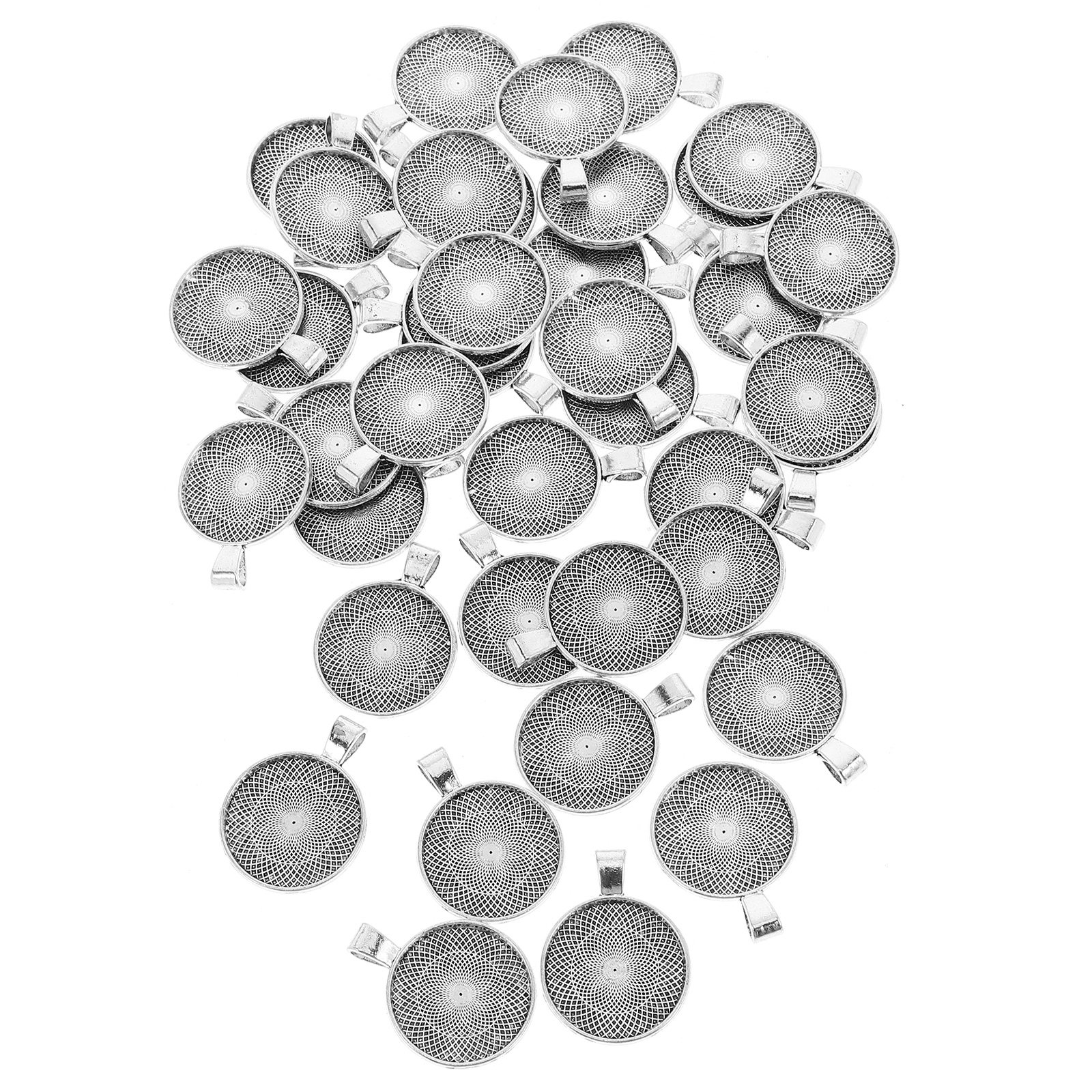 40Pcs Round Pendant Trays Flat - Bezels Set Pendant recensie en prijs