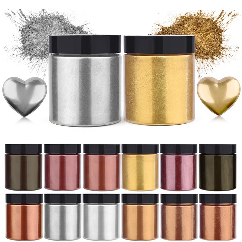 50g Shimmer Metallic Gold Silv - Resin Pigment Set recensie en prijs