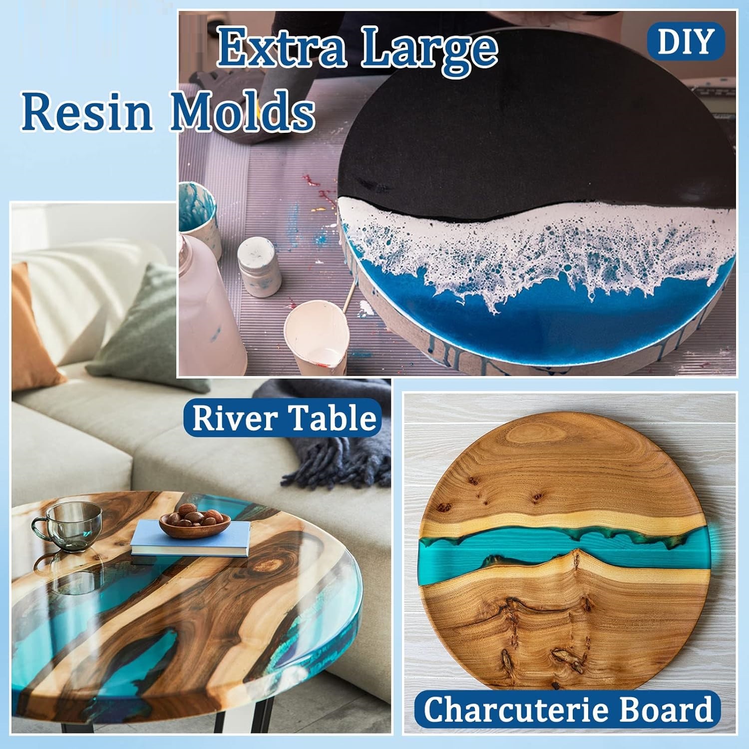 Large Round Tray UV Resin Mold - Coaster Mold Round recensie en prijs