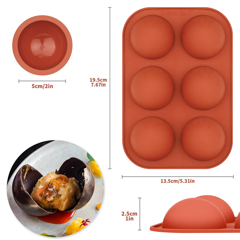 6 Cavities Semicircle Silicone - Coaster Mold Round recensie en prijs